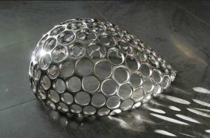 Wholesale Custom Polished Abstract Metal Garden Sculptures Symbolize Everlasting Good Life from china suppliers