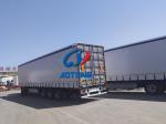 Bulk Cargo Carrier Van Type Curtain Side Semi Trailers Light Weight