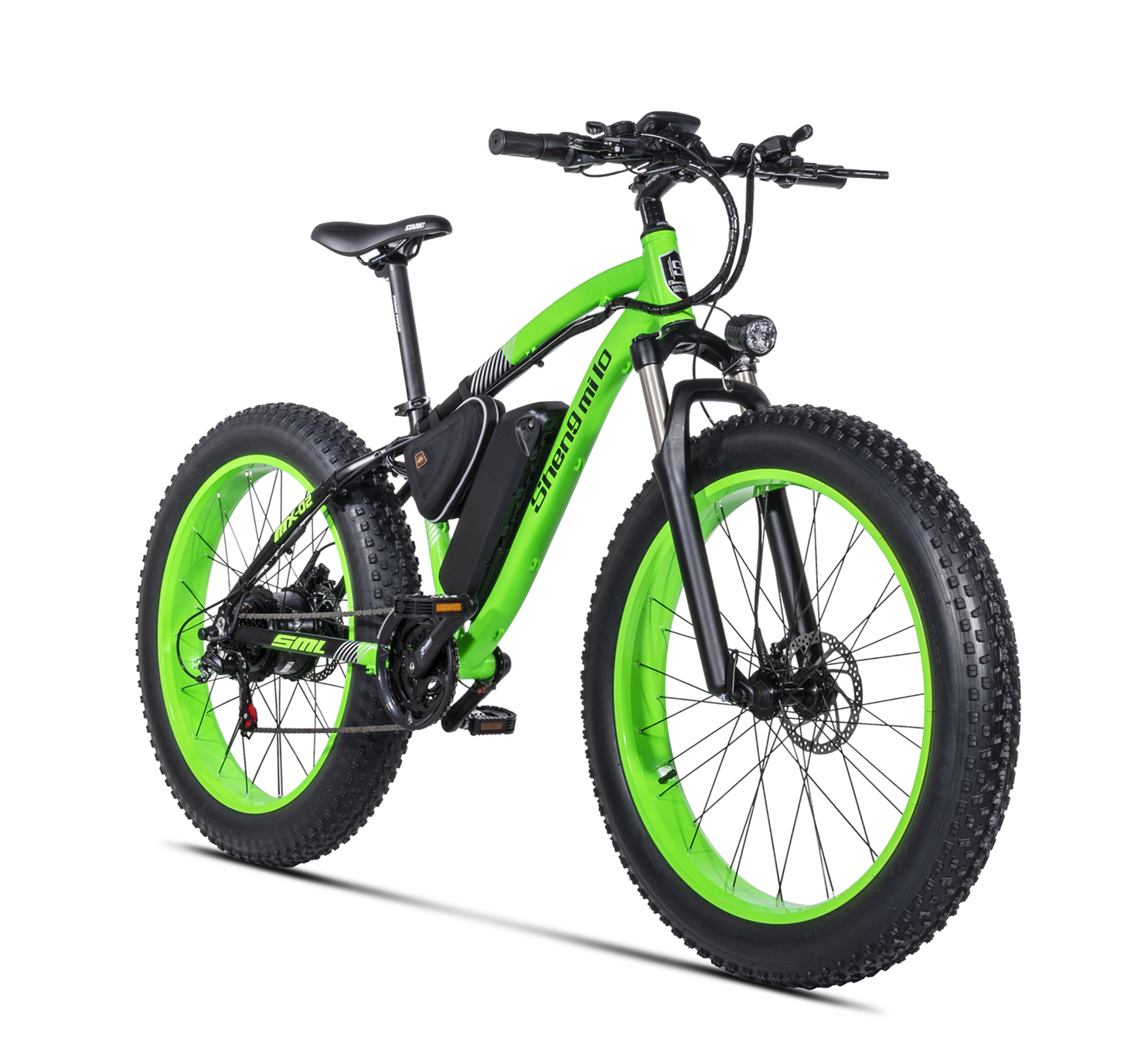 26" Wheel Size Electric Full Suspension Fat Bike with 21 Speed Gears and LCD Display