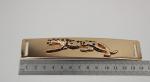 High Quality Light Gold Shoelaces Accessories Engraved Embossed Leopard Metal