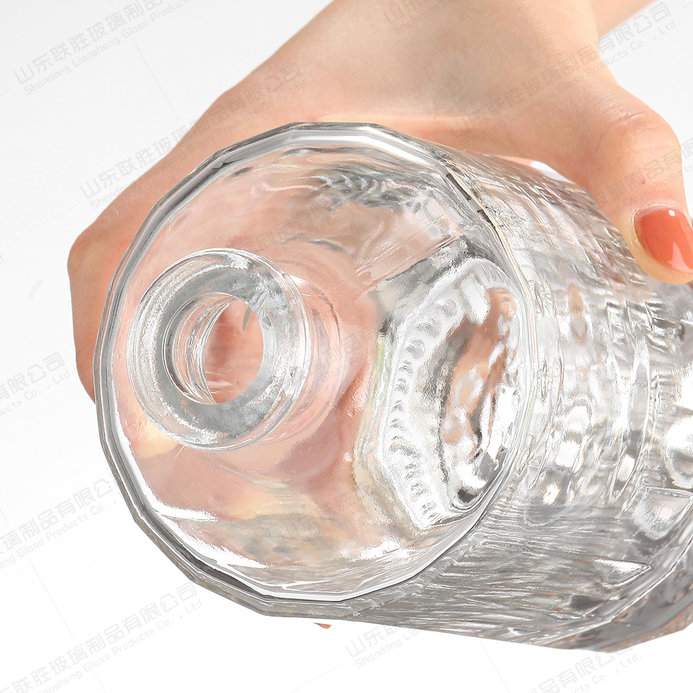 750ml Iceberg Bottle High White Glass Hot Stamping Tequila Vodka Whiskey Brandy Rum