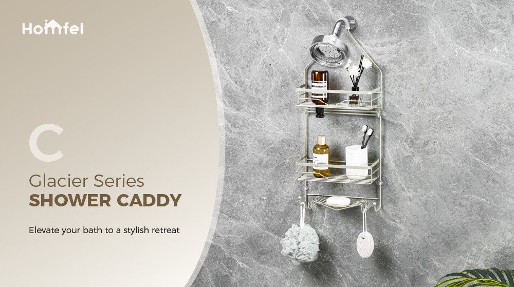 Bathroom Organizer Shower Caddy Hanging Shower Shelf for Inside Shower No Drilling Racks Over Showerhead BathROOM Rack