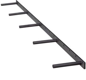 Wholesale ISO9001 Rohs CE Stamping Parts Black Metal Shelf Bracket Long Hidden Floating Bracket from china suppliers