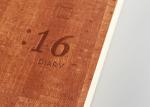 Debossed Finishing Custom Hardcover Notebook , Brown Hardcover Lined Notebook
