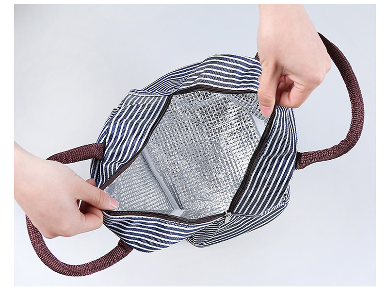 SGS Silk Printing Logo H30Cm Insulated Lunch Cooler Bags