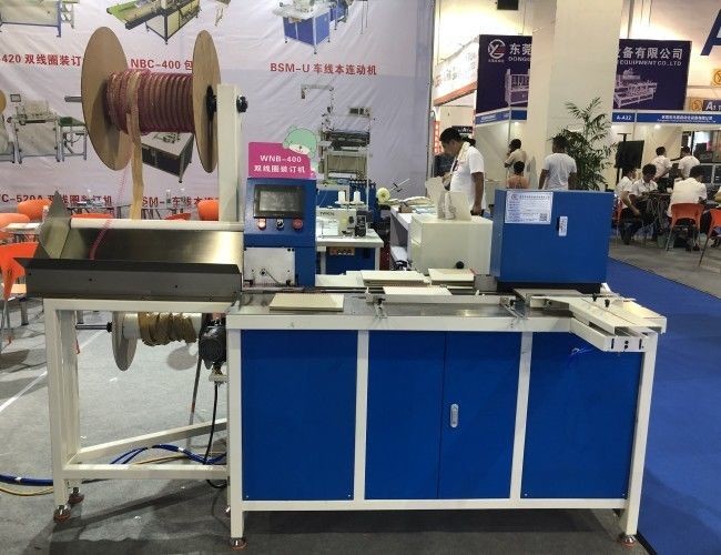 Nanbo Heavy Duty Wire Closing Machine , CE 420mm Twin Loop Wire Binding Machine
