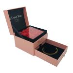 Drawer Cardboard Flower Boxes Offset Printing Luxury Flower Gift Box