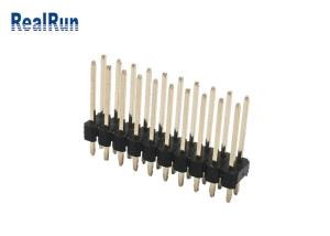 Wholesale ODM OEM 2.54 Mm Header Connector PA6T 2 Row Straight Pin Male from china suppliers
