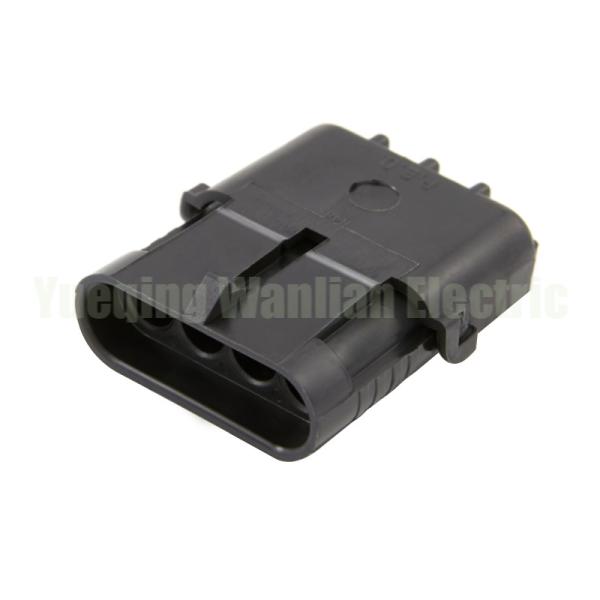 4 Pin 120109741 Electrical Cable Connector Waterproof Weather Pack Square Wire
