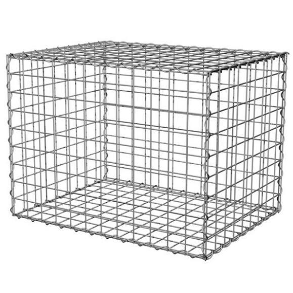 100x100x50cm Welded Gabion Wire Mesh Retaining Wall For Building Square Hole