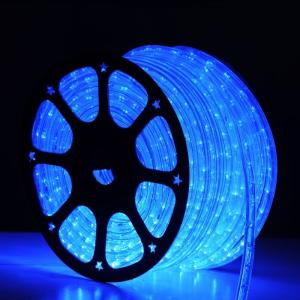 Wholesale 2 wire round blue led rope light smd for christmas decoration from china suppliers