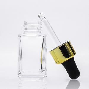 Wholesale Glass Serum Dropper Bottle Small Glass Bottle 15ml Clear Mini Container from china suppliers
