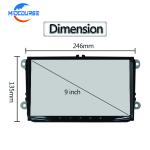9 Inch Aftermarket Gps Head Unit Android Navigation Double Din Wifi Car Stereo