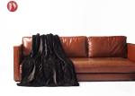 Oversized Softest Warm Elegant black Cozy Faux Fur Home Throw Blanket 60" x 80"