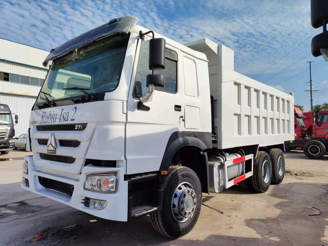 351-450HP Sinotruck HOWO 6*4 White Dump Truck Secondhand Truck 10wheeler