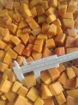 Frozen Pumpkin Dice, unblanched, variety of Miben, 10 x 10 x 10 mm