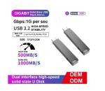 High Speed 520GB SATA And Nvme SSD Hard Drive Usb C 3.2 Usb Flash Drive