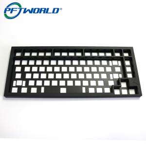 Wholesale Custom Aluminum Keyboard Milling Parts with Black Oxidation Processing Services from china suppliers
