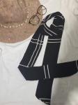 2017 wholesale assorted viscose ribbon seersucker Imitated silk neck scarf for