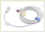 Mindray Ibp Cable , Durable Round 6 Pin Medical Pressure Transducer Cable