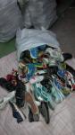 Mixed used shoes in pair