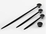 New design Italy cabinet handle asymmetrical brown leather cupboard handles