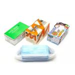 Blue White Disposable Face Masks Anti Dust Anti Smog 50 Pcs / Box