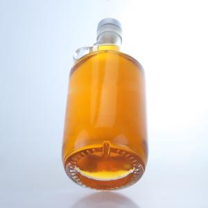 Wholesale Clear Flint Glass 750ml Unique Design Round Shaped Bottle for Gin Rum Champagne from china suppliers