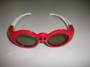 Wholesale Ultra Clear DLP Link 3D Glasses For Kids With Red Plastic Frame from china suppliers