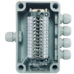 IP65 Waterproof Cable Junction Box 80*130*70mm with UK2.5B Din Rail Terminal