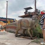 Animated Life Size Model Dinosaurs Weatherproof Iguanodon Dinosaur Model