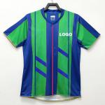 Blue Red Polyester Vintage Retro Soccer Jerseys Quick Dry