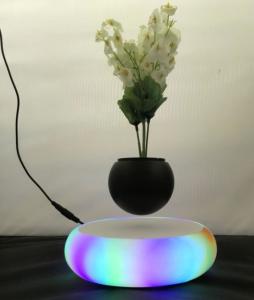 Wholesale led light magnetic floating levitaet bottom air bonsai pot planter from china suppliers
