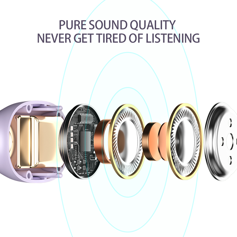 Mini Stereo True Wireless Gaming Earbuds with TYPE-C Connectors and IPX-4 Waterproof Standard