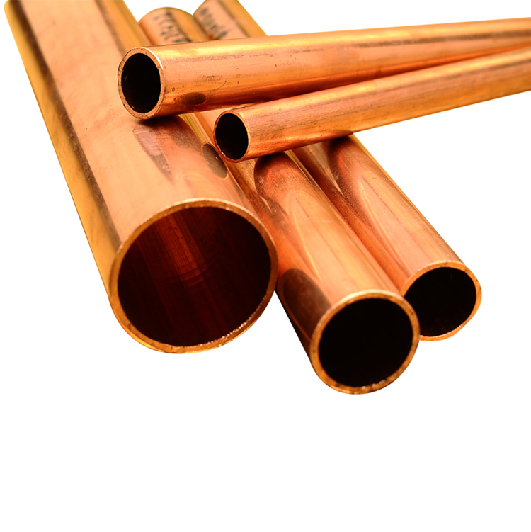 ASTM C11000 Copper Pipe Tube Straight Type For Refrigerator