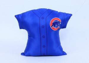 China Invisible Zipper Sport Fans Decorative Cushions Pillows Jersey Shape Breathable on sale