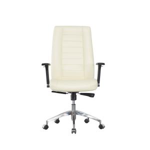 Wholesale Medium Back Revolving Leather Office Swivel Chairs 320 Mm Black Nylon BIFMA Odm from china suppliers