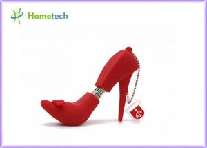 Wholesale 2.0 High heeled shoes personalised small USB Flash Memory Disk , Fashion 2D 3D shoes Customize PVC 16GB Cartoon USB KEY from china suppliers