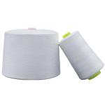 Manufacture Produce Spun Polyester Yarn OEM Raw White 60/2 with Chemical