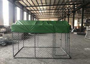 Wholesale chain link fence dog kennel 2.23x3.0x1.83m from china suppliers