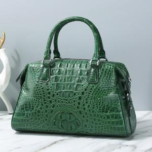 Wholesale Genuine Crocodile Skin Lady Purse Authentic Real Alligator Leather Female Handbag Long Strap Women