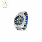 Newly Design Waterproof Silver Bezel Quartz Watch Good Price Logo Customize