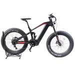 26" Full Suspension Electric Enduro E-Bike with Carbon Fiber Frame and 48V 15Ah