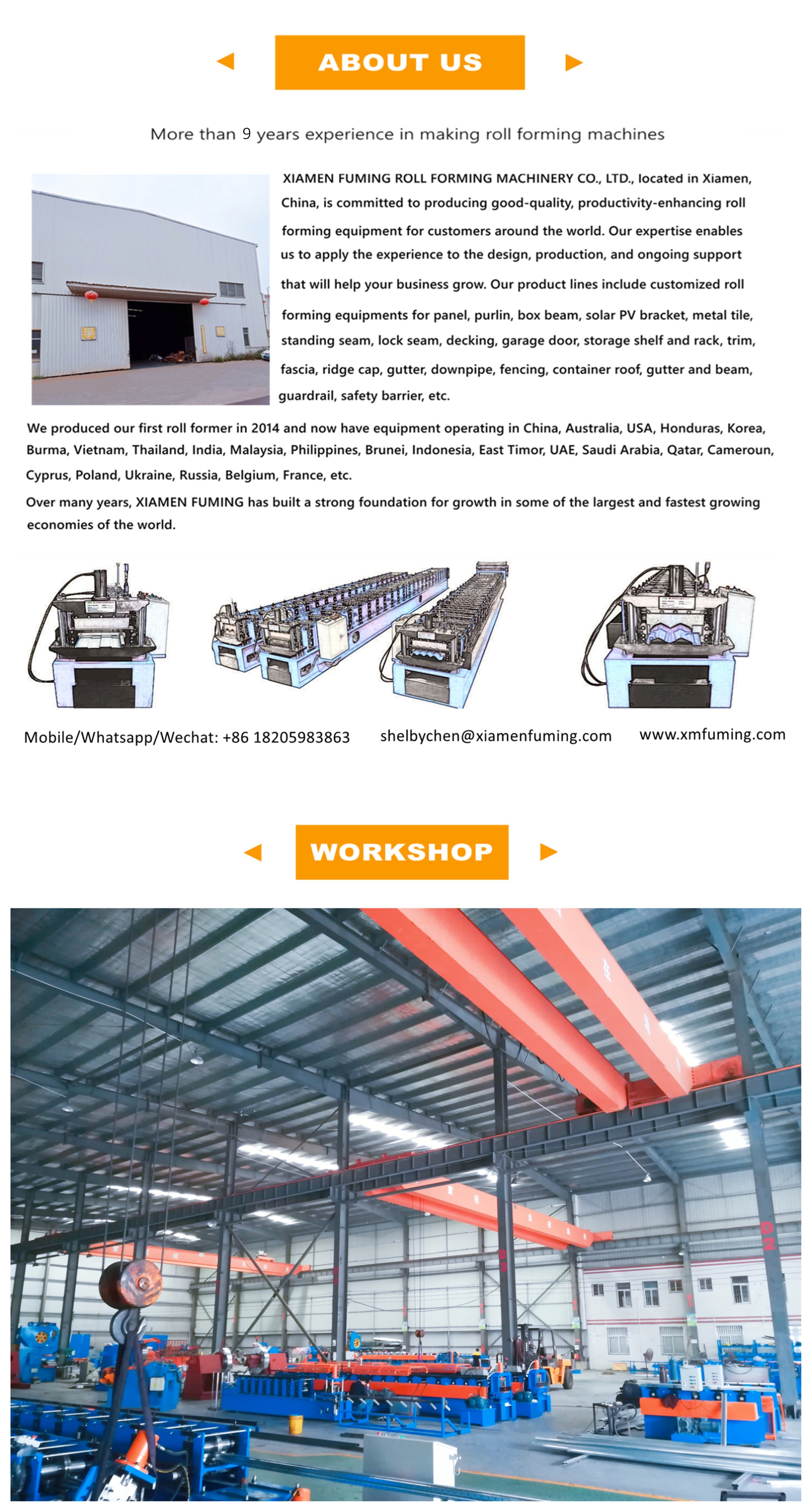 Custom Sheet Metal Roll Forming Machine 7.5KW 24 Roller Stations