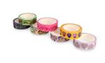 Solid Color Washi Paper Tape Rubber Adhesive Easily Peels Off Fit Decoration