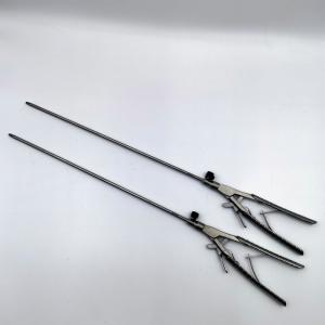 Wholesale 330mm and 420mm Length V-Shaped Curved Needle Holder for Medical Surgical Laparoscopy from china suppliers