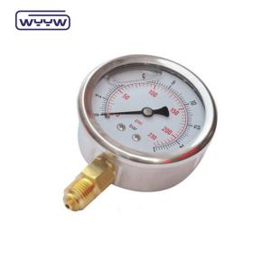 Wholesale 2.5&quot; Glycerine Oil Filled Pressure Gauge , Lm Bar Pressure Gauge from china suppliers
