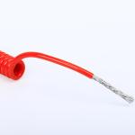 Medical Equipment XLPE Insulation PUR Silicone Spiral Coiled Power Spring Robot
