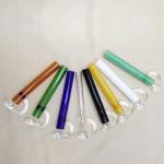 Multiple Colors Glass Hand Pipe For Tobacco Pocket Size 3.9 Inch