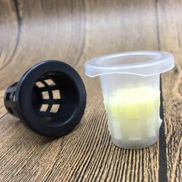 Food Grade Plastic PP 2inch Black Mesh Net Clay Pot Hydroponic Plant Cups with